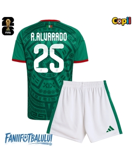 Mexic Roberto Alvarado #25 Echipament de Fotbal Replică Mondial 2026 Copii Acasa (+ Șorturi)